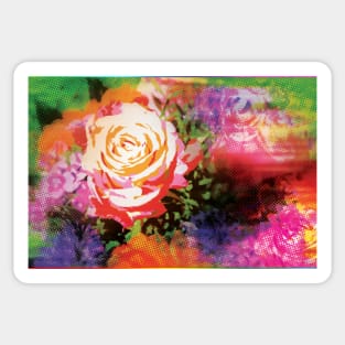 Abstract Flower Design Sticker